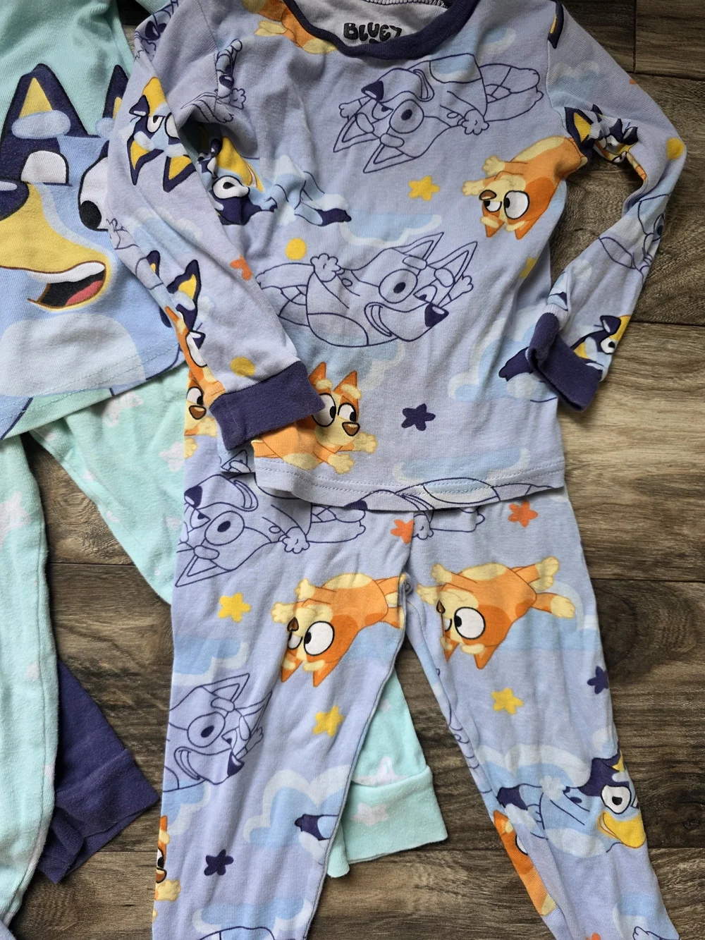 Lot of 4 Bluey Long Sleeve PJs